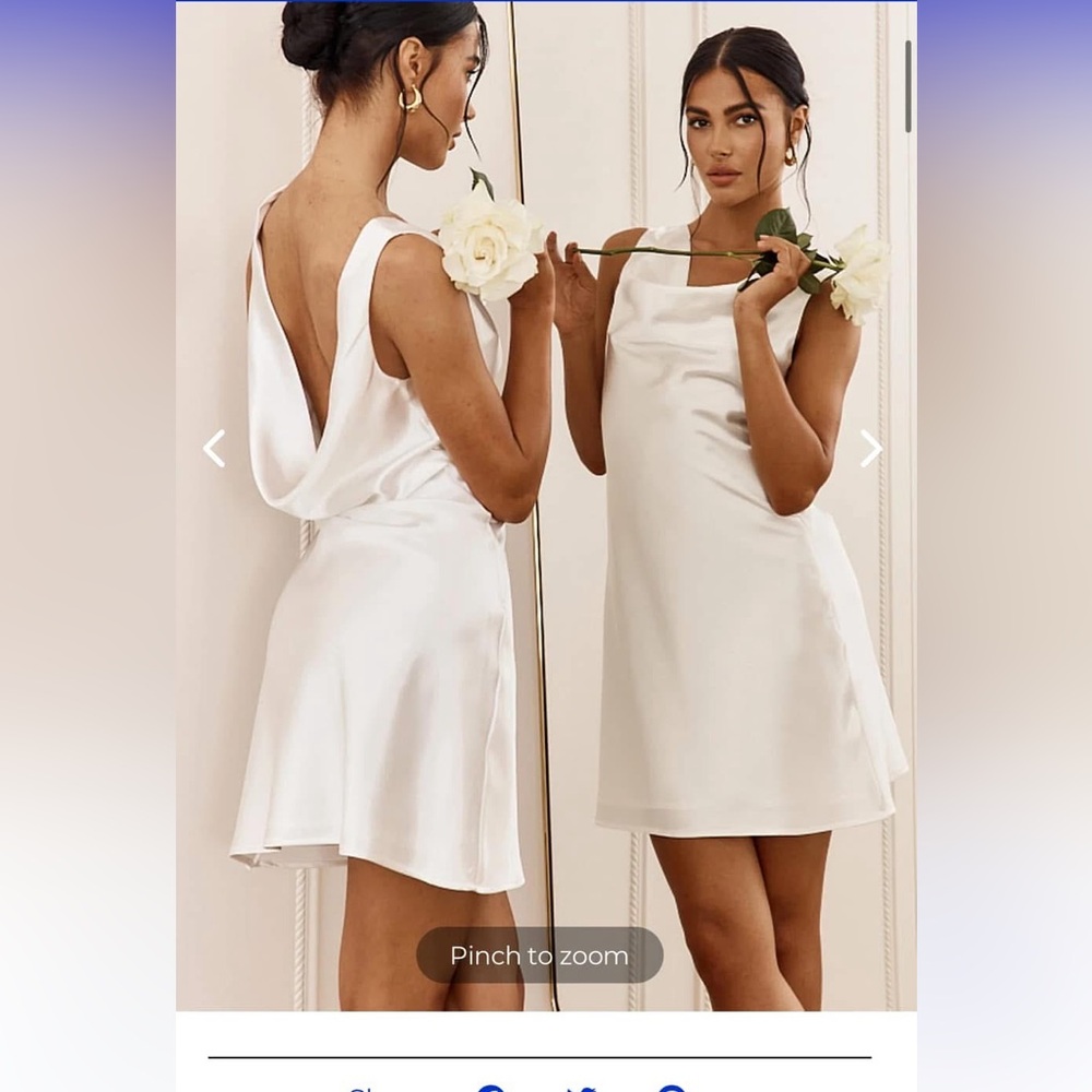 Casablanca Night Cowl Mini Dress